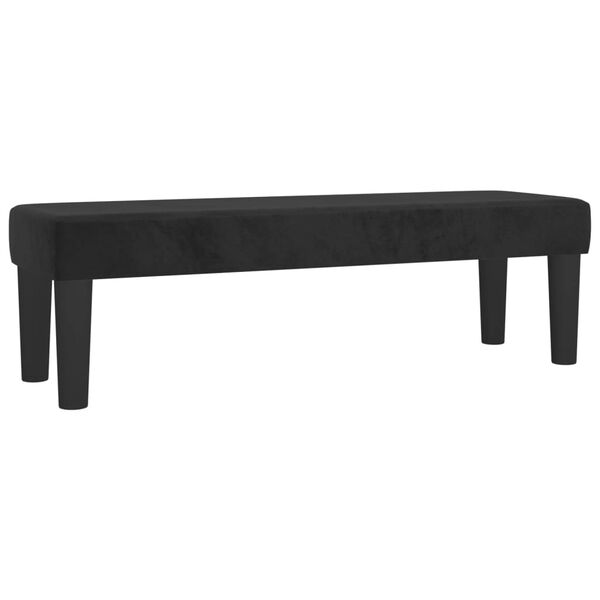 vidaXL Bench Black 100x30x30 cm Velvet