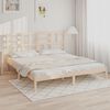 vidaXL Bed Frame without Mattress Solid Wood 180x200 cm Super King