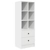 vidaXL Highboard with Drawer White 45.5 x 34 x 127 cm Engineered wood
