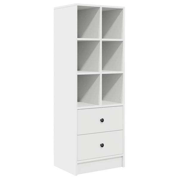 vidaXL Highboard with Drawer White 45.5 x 34 x 127 cm Engineered wood