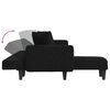 vidaXL L-shaped Sofa Bed Black 275x140x70 cm Fabric