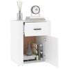 vidaXL Bedside Cabinet White 50x36x60 cm Engineered Wood