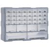 vidaXL Multi-drawer Organiser with 38 Drawers 52x16x37.5 cm