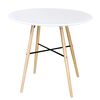 vidaXL Dining Table MDF Round White