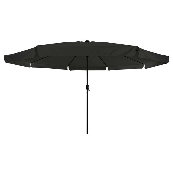 vidaXL Garden Parasol Black 395 x 395 x 245 cm Polyester and Steel