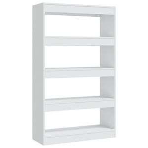 vidaXL Book Cabinet | White | Engineered Wood | 80 x 30 x 135 cm | Book Cabinet