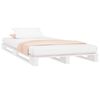 vidaXL Pallet Bed without Mattress White 100x200 cm Solid Wood