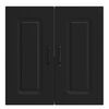vidaXL Kitchen Wall Cabinet Kalmar Black Engineered Wood