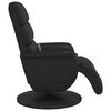 vidaXL Massage Recliner Chair with Footrest Black Faux Leather