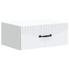 vidaXL Wall-Mounted Bedside Cabinet White 49 x 34.5 x 20 cm