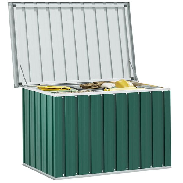 vidaXL Garden Storage Box Green 109x67x65 cm