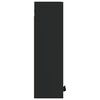 vidaXL Wall-mounted Bathroom Cabinet Black 32x20x67 cm