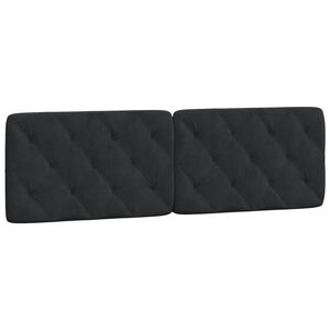 vidaXL Headboard Cushion Black 153 cm Velvet