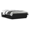 vidaXL Bed Frame without Mattress Black 150x200 cm King Size