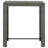 vidaXL Garden Bar Table Grey 100x60.5x110.5 cm Poly Rattan