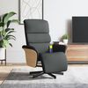 vidaXL Massage Recliner Chair with Footrest Dark Grey Fabric