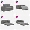 vidaXL Sofa Bed 60cm Dark Grey Velvet