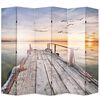 vidaXL Folding Room Divider 228x170 cm Lake