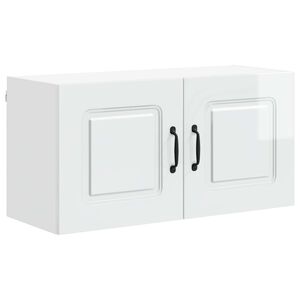 vidaXL Dishwasher Panel Kalmar High Gloss White 80 x 31 x 40 cm