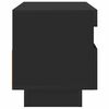 vidaXL TV Cabinet with LED Lights Black 80x35x40 cm