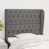 vidaXL Headboard with Ears Dark Grey 103 cm Fabric
