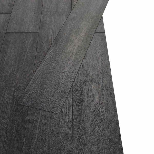 vidaXL Flooring Planks 18 pcs Black and White 5.26 m&sup2; PVC