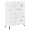 vidaXL Drawer Cabinet White 66 x 34.5 x 90 cm Engineered Wood