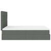 vidaXL Ottoman Bed with Mattress Dark Grey Double Fabric