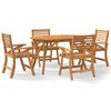 vidaXL 5 Piece Garden Dining Set Solid Wood Acacia