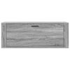 vidaXL Wall Shoe Cabinet Grey Sonoma 100x35x38 cm Engineered Wood