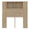 vidaXL Headboard Cabinet Sonoma Oak 100x18.5x102.5 cm