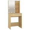 vidaXL Dressing Table Set with LED Sonoma Oak Engineered Wood