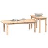 vidaXL 2 Piece Coffee Table Set Solid Wood Pine