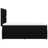 vidaXL Box Spring Bed with Mattress Black King Single Fabric