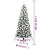 vidaXL Artificial Hinged Christmas Tree 300 LEDs & Ball Set 180 cm