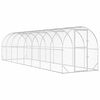 vidaXL Chicken Coop Silver 800 x 200 x 200 cm Galvanised Steel