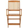 vidaXL 3 Piece Folding Garden Dining Set Solid Acacia Wood