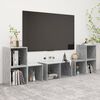 vidaXL 6 Piece TV Cabinet Set Concrete Grey Engineered Wood