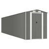 vidaXL Garden Shed Light Grey 192x855x223 cm Galvanised Steel