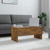 vidaXL Coffee Table Smoked Oak 102x50.5x46.5 cm Engineered Wood