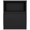 vidaXL Bed Cabinet Black 40x40x50 cm Engineered Wood