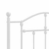 vidaXL Metal Headboard White 107 cm