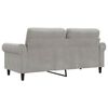 vidaXL 2-Seater Sofa Light Grey 140 cm Velvet