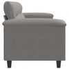 vidaXL 2-Seater Sofa Dark Grey 140 cm Microfibre Fabric
