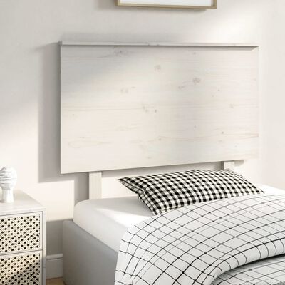 vidaXL Bed Headboard White 94x6x82.5 cm Solid Wood Pine