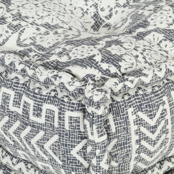 vidaXL Modular Pouffe Light Grey Fabric