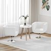 vidaXL Bar Chairs 2 pcs White Faux Leather