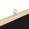 vidaXL Bulletin Board Folding Black 100 x 100 x 1.4 cm Solid pine wood