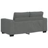 vidaXL 2 Piece Sofa Set with Cushions Dark Grey Fabric