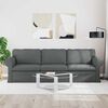 vidaXL Sofa Dark Grey Overall dimensions: 245 x 82 x 80 cm (W x D x H)